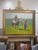 Textile Long Walk to the Track Expressionism Oil Painting For Sale - Image 7 of 7