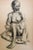 Mid-Century Modern Vintage 1950s Charcoal Seated Female Figure Drawing For Sale - Image 3 of 3