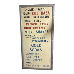 Americana Roadside Sign for a Restaurant 1930s