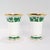 Mid-Century Modern Pair of Vintage Meissen Porcelain Ivy or Grapeleaf Pattern Trumpet Flower Vases For Sale - Image 3 of 12