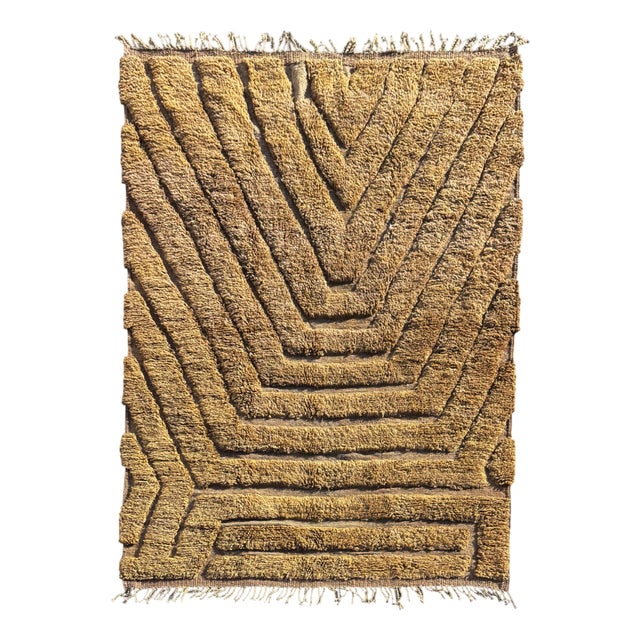 Moroccan Mrirt Beni Ouarain Wool Rug, 1990 For Sale