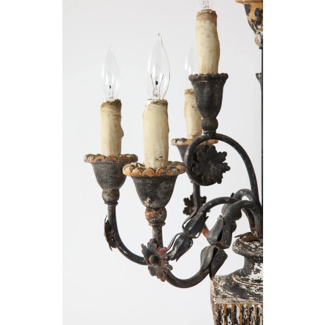 Italian 19th Century Italian Wood and Gesso Candelabra, Electrified For Sale - Image 3 of 13