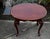 Brown Thomasville Cherry Wood Table Vintage Queen Anne Oval Side End Pull Out Shelf For Sale - Image 8 of 12