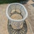Late 20th Century Late 20th Century Vintage White Wicker Oval Coffee Table W/ Glass Top For Sale - Image 5 of 6