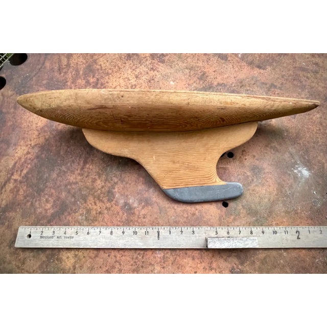 Brown Antique Model Sailboat Hull Great Quality Hand Made. Pond Boat. Vintage Nautical Decor For Sale - Image 8 of 8