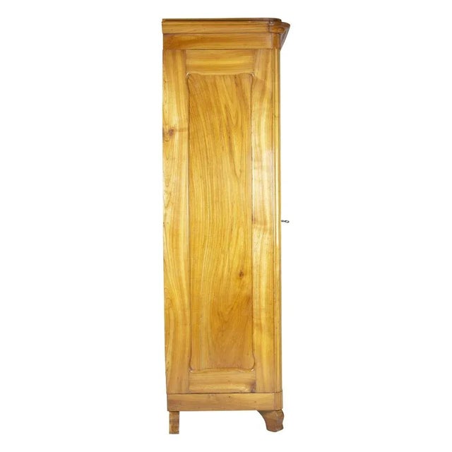 Antique Viennese Biedermeier Wardrobe in Cherrywood For Sale - Image 3 of 10