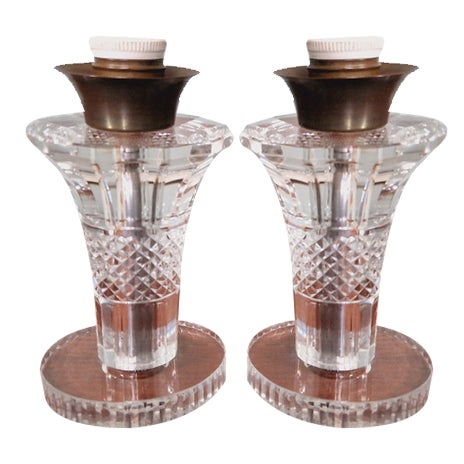 Lamp from Val Saint Lambert, 1930s, Set of 2 For Sale