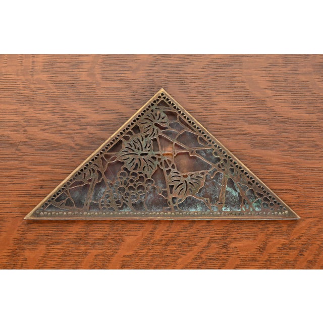 Tiffany Studios New York Grapevine Bronze Blotter Corners For Sale - Image 11 of 13