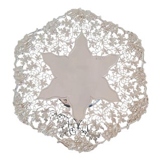Mid-Century Sterling Silver Cake Stand from Frank Cobb & Co, Sheffield, 1974 For Sale