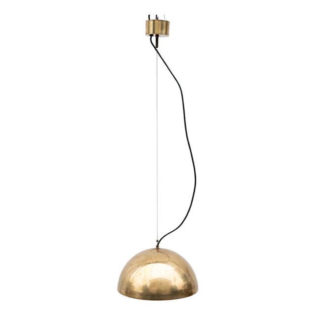 Vintage Italian Brass Pendant Light, 1960s For Sale