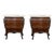 Pair of French Carved Nightstands With Three Drawers and Marble Top For Sale