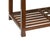 Wood Vintage Brown Stain Patina Deep Rectangular Drawers Desk Table For Sale - Image 7 of 13