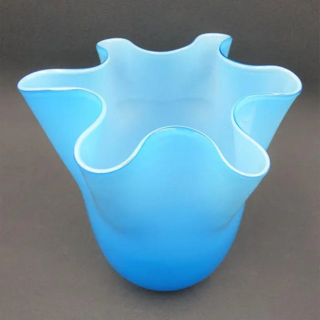 Glass Vase by Anchor Iversen. Denmark, 1960s For Sale - Image 4 of 8