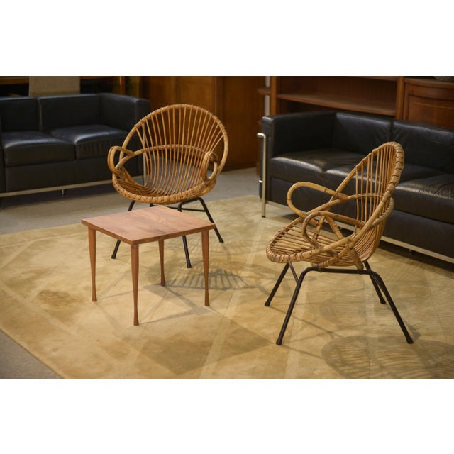 Mid-Century Rattan Armchairs, 1960s, Set of 2 For Sale - Image 4 of 12
