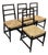 Rustic Farmhouse Ladderback Dining Side Chairs, Set of Four For Sale