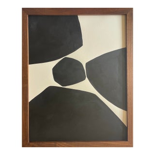 2026 "Il Tizzone No. 2" Abstract Minimalist Painting on Paper by Artist r.k. Red For Sale