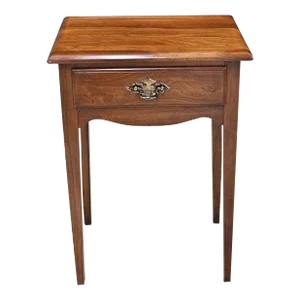 Mid Century Cherry House Single Drawer Side Table