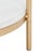 Early 21st Century Dove End Table in Gold with White Faux Marble For Sale - Image 5 of 8