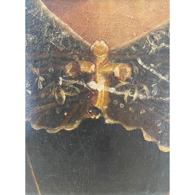 Brown Late 19th Century Original Oil Portrait Painting of a Victorian Woman For Sale - Image 8 of 13