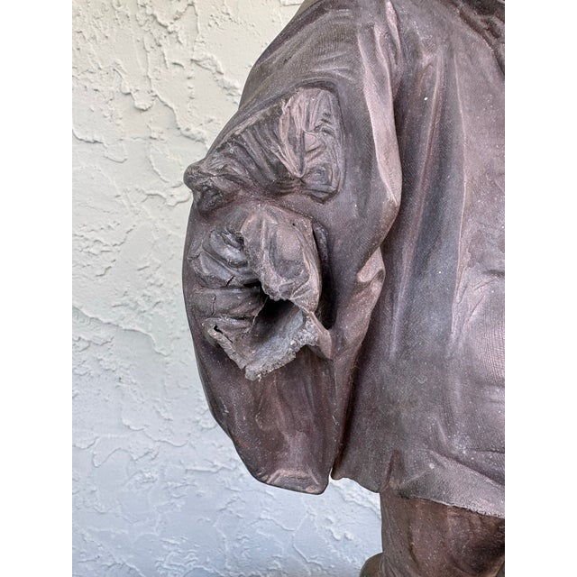 Sculpture Materials Antique French Spelter Musketeer Sculpture Attributed to Auguste Moreau, C. 1890–1910 as Is For Sale - Image 7 of 12