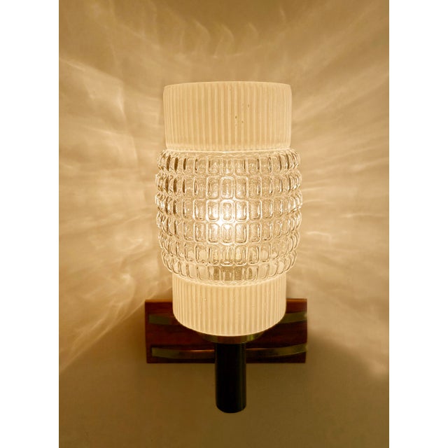 Vintage Danish Glass Sconces, 1960s, Set of 2 For Sale - Image 12 of 18
