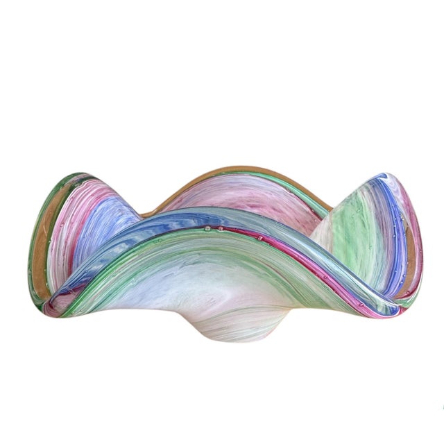 1970s Mid Century Murano Bowl For Sale - Image 5 of 9