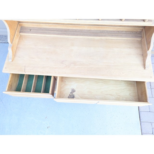 Unfinished 1970s Ethan Allen Open Maple Hutch For Sale In Phoenix - Image 6 of 10