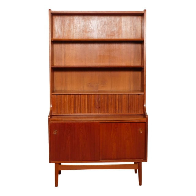 Vintage Highboard Shelf in Teak attributed to Johannes Sorth, 1965 For Sale