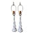 1950s Warren Kessler Hand-Painted Opaline Lamps - Pair For Sale