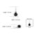 Timeless Black Star & Zircon Pendant in 925 Sterling Silver For Sale - Image 10 of 12