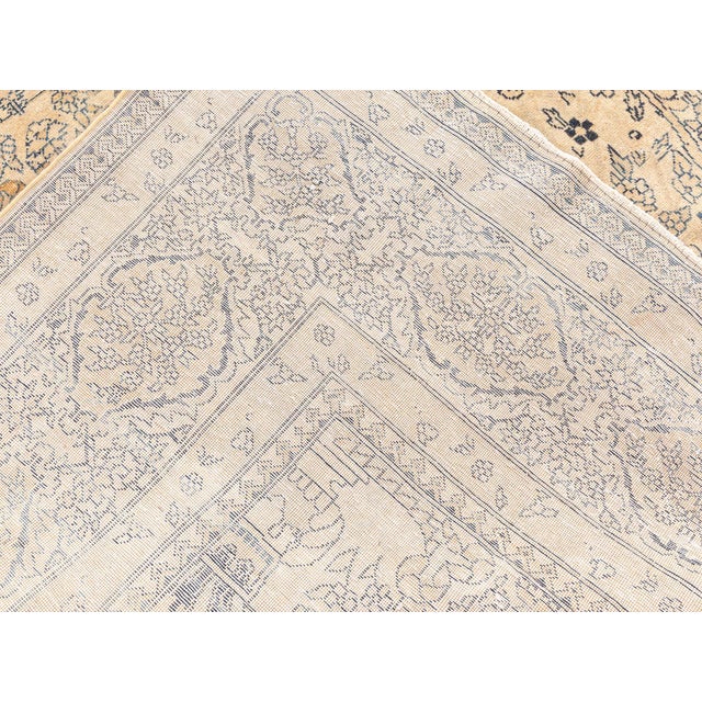 Indian Elegant Oversized Vintage Indian Carpet Adjusted Masterpiece For Sale - Image 3 of 9