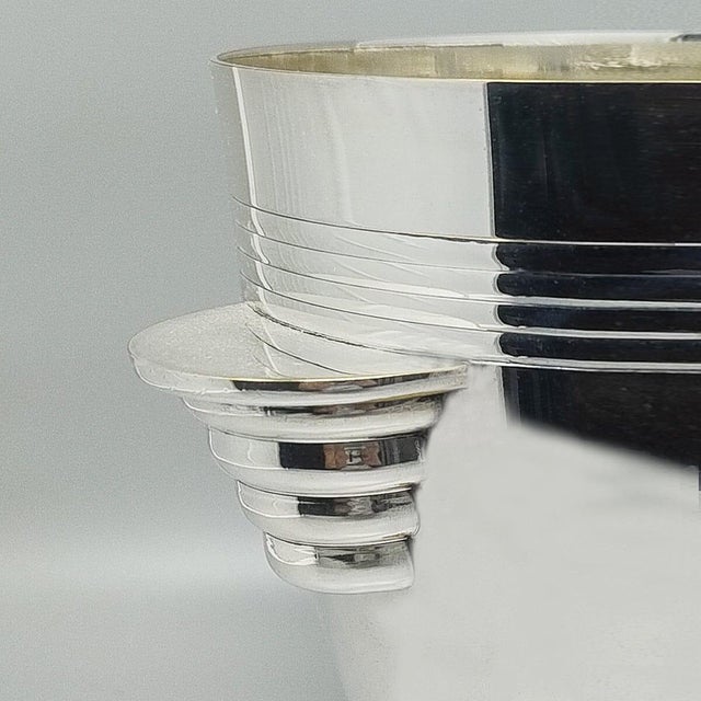 Art Deco Silver-Plated Ice Bucket from Vuillermet, France, 1930s For Sale - Image 6 of 9