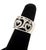 18K White Gold Heart Motif Openwork Pave Diamond Ring, designed with openwork hearts and ribbons, brightly polished and...
