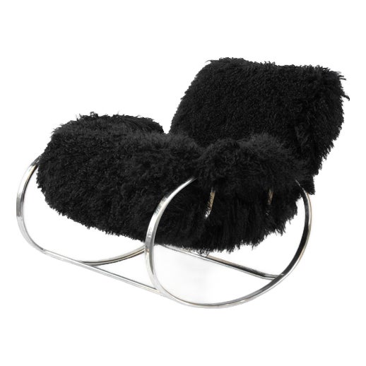 Rocking Chair by Guido Faleschini, 1970s For Sale