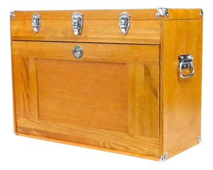 Vintage Oak 14 Drawer Machinist Chest C1960