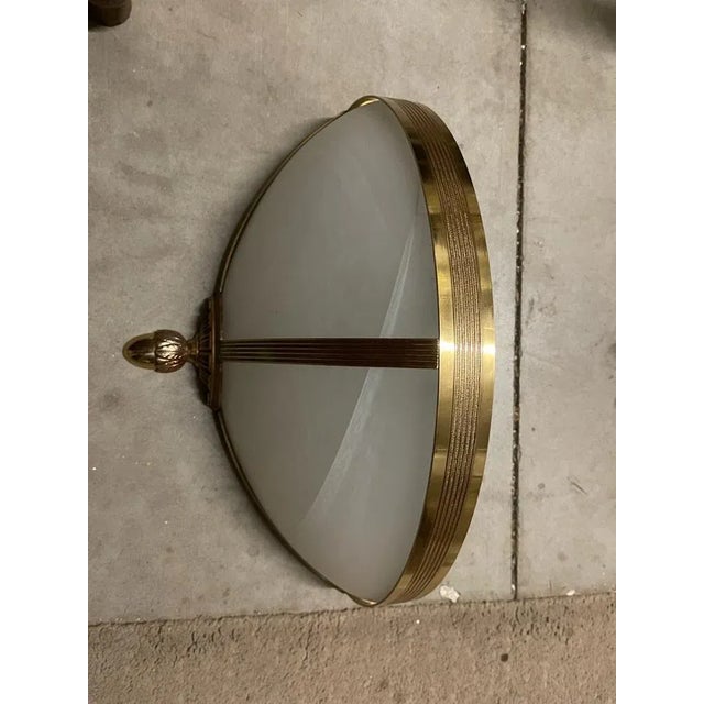 Large Marbled Glass Sconces, 1980s, Set of 2 For Sale - Image 6 of 12