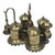 French Louis Philippe Bronze Inkwell and Bell Set Circa 1840 For Sale