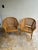Vintage McGuire Style Rattan Cane Barrel Armchairs - Set of 2 For Sale - Image 10 of 12