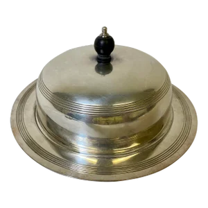 Vintage Art Deco Mappin & Webb Silver Plate Covered Serving Dish Made in England- Circa 1930