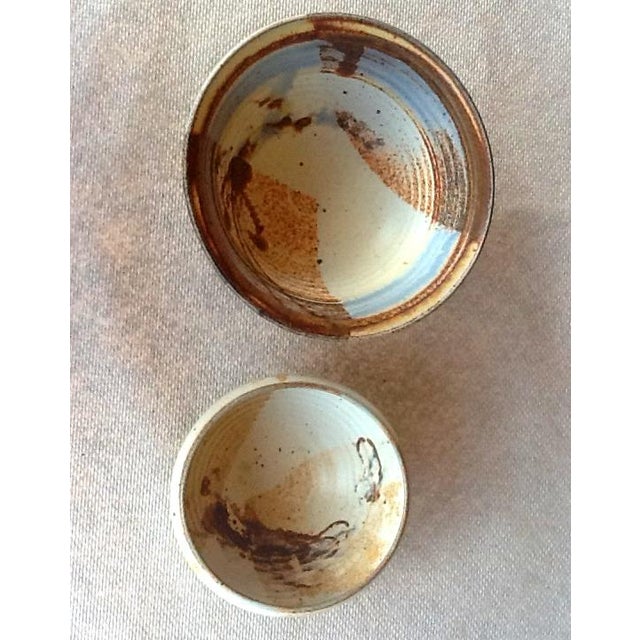 Vintage Ceramic Signed Art Pottery Bowls - Set of 2 For Sale - Image 4 of 7