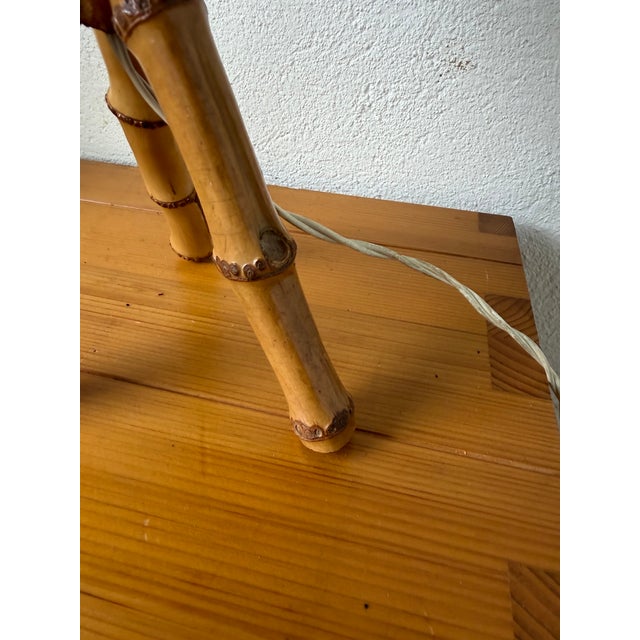 Vintage Rattan Table Lamp, 1960s For Sale - Image 9 of 18