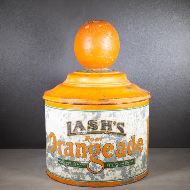 Industrial Lash's Orangeade Store Dispenser C.1920-1930 For Sale - Image 3 of 12