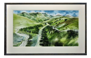 Ronald Maddox, Landscape Pattern, Glen Lyon, Scotland, 1980, Watercolor