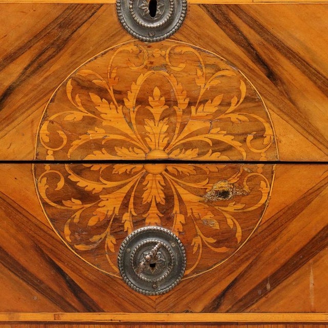 Neoclassical Walnut Chest of Drawers For Sale - Image 6 of 12