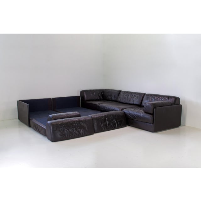 1990s DS-76 Modular Leather Sofa from de Sede, 1990s, Set of 5 For Sale - Image 5 of 18