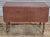 Early 20th Century Early 20th Century American Bench Made Mahogany Drop Leaf Table Carved Twisted Barley Legs For Sale - Image 5 of 8