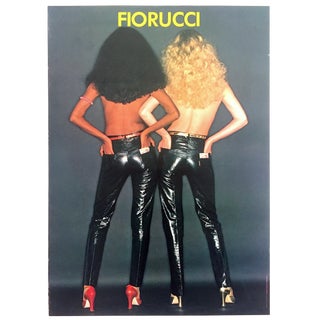 Original Vintage 1979 " Fiorucci " New Wave Italian Fashion Oilviero Toscani Photo Poster For Sale