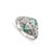 Gender: Ladies Metal Type: 900 Platinum Ring Size: 5 Width: 11.00 mm x 8.05 mm Shank: 1.40 mm Weight: 3.14 grams Ladies...
