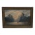 Vintage Signed K. Fjeilberg Mountain Landscape Painting With Sailboats in Gilt Wood Frame Possibly 1930s Norway. For Sale