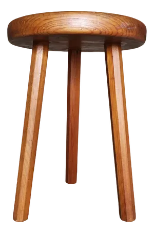 Swedish Workshop Stool in Pine, 1940s